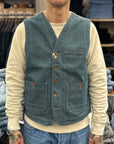 captain santors vest 7706 clk23 denim blue