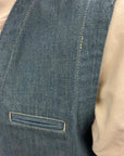 captain santors vest 7706 clk23 denim blue