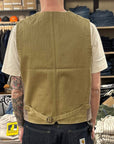 captain santors 7706 vest ck505 brown cotton linen