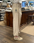 captain santors trousers 3302 clk03 ecru mustard stripes