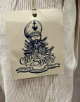 captain santors trousers 3302 clk03 ecru mustard stripes