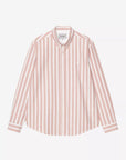 carharrtt wip long sleeve deven shirt deven stripe oxide red white