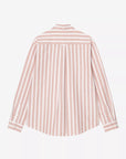 carharrtt wip long sleeve deven shirt deven stripe oxide red white