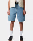 carhartt wip women brandon short blue stone bleached