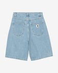 carhartt wip women brandon short blue stone bleached