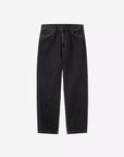 carhartt wip aaron pant black stone washed