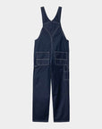carhartt wip bib overall blue onewash