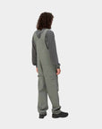 carhartt wip bib overall smoke green rinsed