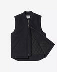 carhartt wip classic vest dark navy rigid