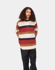 carhartt wip crouser short sleeve t-shirt crouser stripe arcade