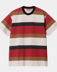 carhartt wip crouser short sleeve t-shirt crouser stripe arcade
