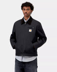carhartt wip detroit jacket winter dark navy black rigid