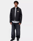 carhartt wip detroit jacket winter dark navy black rigid
