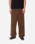 carhartt wip evan pant corduroy chocolate rinsed (LAST SIZE 33)