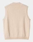 carhartt wip madison vest sweater fleur de sel black