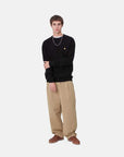 carhartt wip merrick pant leather stone washed