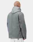 carhartt wip michigan coat cozy blue stone canvas