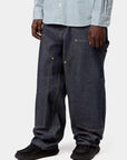 carhartt wip og double knee pant blue rigid