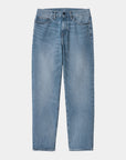 carhartt wip pontiac pant blue light used wash