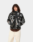 carhartt wip prentis liner baru jacquard black black
