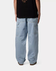 carhartt wip single knee pant blue heavy stone bleached