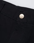 carhartt wip single knee short black rinsed