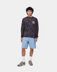 carhartt wip single knee short piscine faded