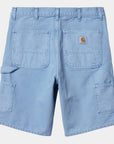 carhartt wip single knee short piscine faded