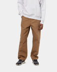 carhartt wip single knne pant hamilton brown rinsed