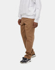 carhartt wip single knne pant hamilton brown rinsed