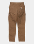 carhartt wip single knne pant hamilton brown rinsed