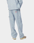 carhartt wip terrell sk pant hickory stripe bleach wax rinsed