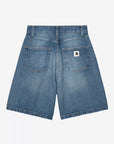 carhartt wip women alta short blue dark used wash