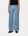 carhartt wip women jane pant blue heavy stone wash