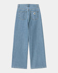carhartt wip women jane pant blue heavy stone wash