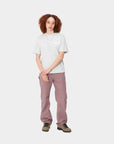carhartt wip women pierce pant straight daphne rinsed