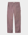 carhartt wip women pierce pant straight daphne rinsed