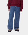 carhartt wip women simple pant blue stone washed