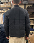 chesapeakes down jacket lumberjack hbt waxed dark navy