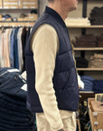 chesapeakes down vest seattle dark navy
