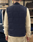 chesapeakes down vest seattle dark navy