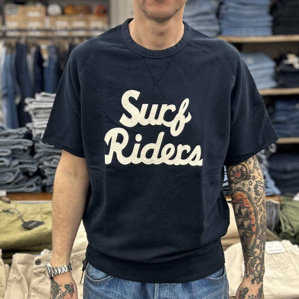 chesapeakes surf riders sweatshirt short sleeve navy (LAST SIZE