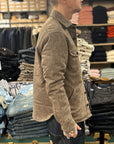 chesapeakes wool padded shirt cpo herringbone brown