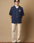 east harbour surplus gehrig 656 shirt indigo blue