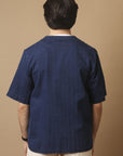 east harbour surplus gehrig 656 shirt indigo blue