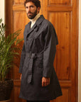 east harbour surplus mats 109 trench coat navy