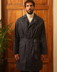 east harbour surplus mats 109 trench coat navy