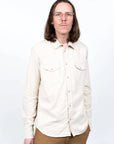 eat dust western shirt brushed twill stone