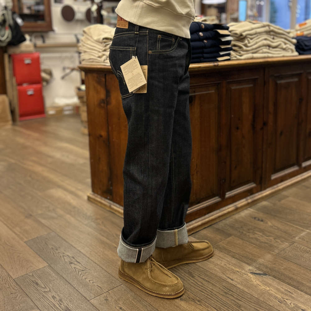 edwin nashville blue unwashed red listed selvage denim – www
