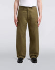 edwin wide trouser olive unwashed